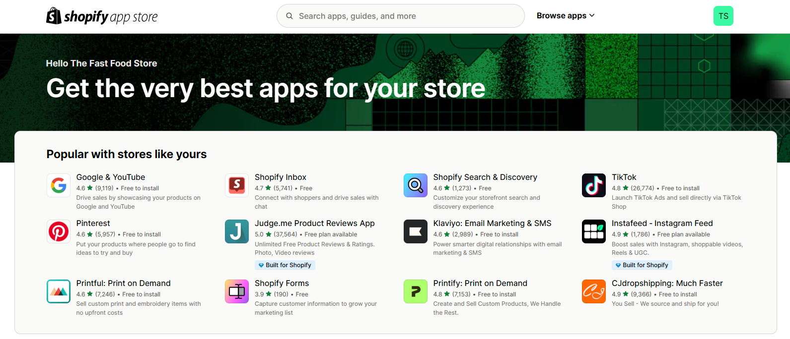 Shopify Third-party Apps